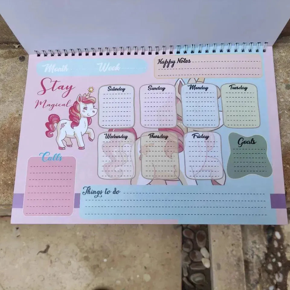 Weekly Planner - Unicorn - A - WE PRINT