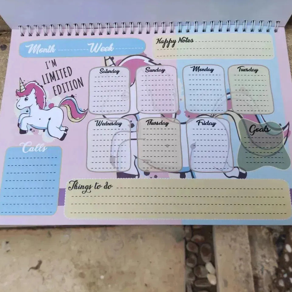 Weekly Planner - Unicorn - A - WE PRINT
