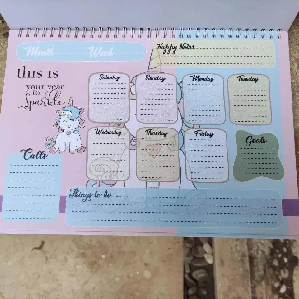 Weekly Planner - Unicorn - A - WE PRINT