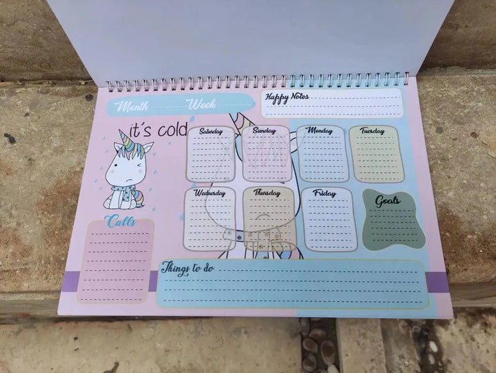 Weekly Planner - Unicorn - A - WE PRINT