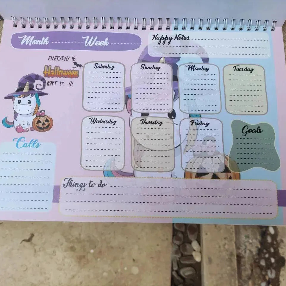 Weekly Planner - Unicorn - A - WE PRINT