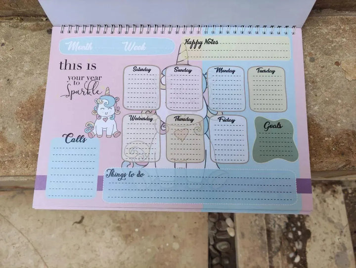 Weekly Planner - Unicorn - A - WE PRINT