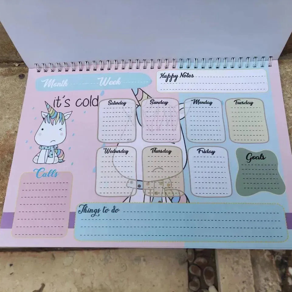 Weekly Planner - Unicorn - A - WE PRINT