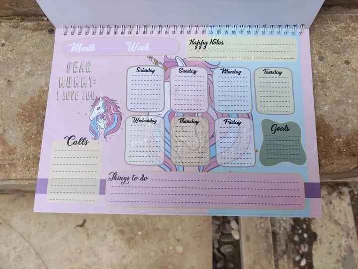 Weekly Planner - Unicorn - A - WE PRINT