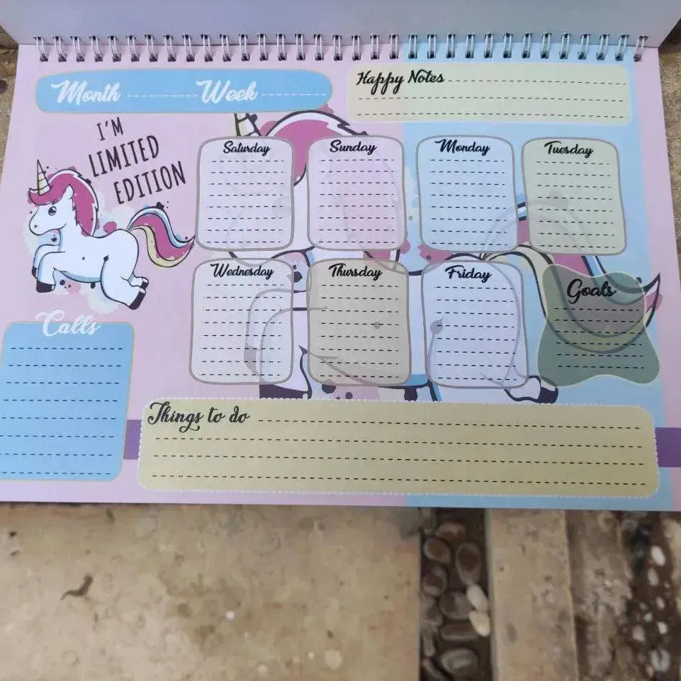 Weekly Planner - Unicorn - A - WE PRINT