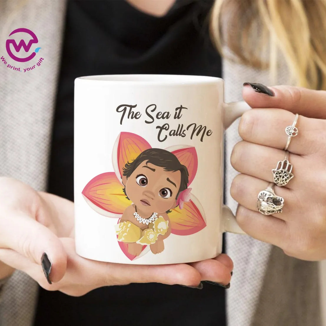 White Mug- Moana - WE PRINT