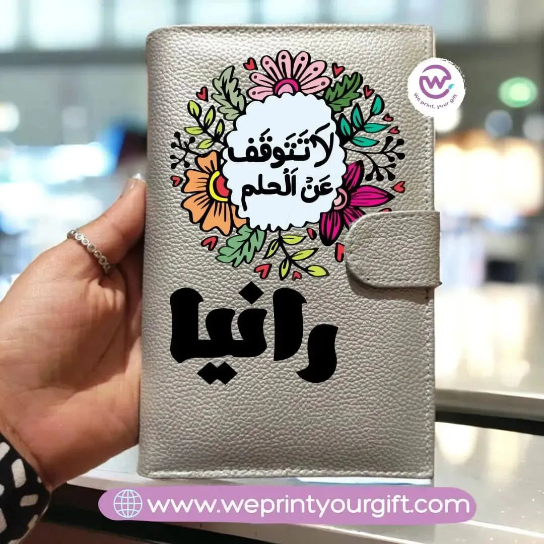 Women leather wallet -Motivational designs - WE PRINT