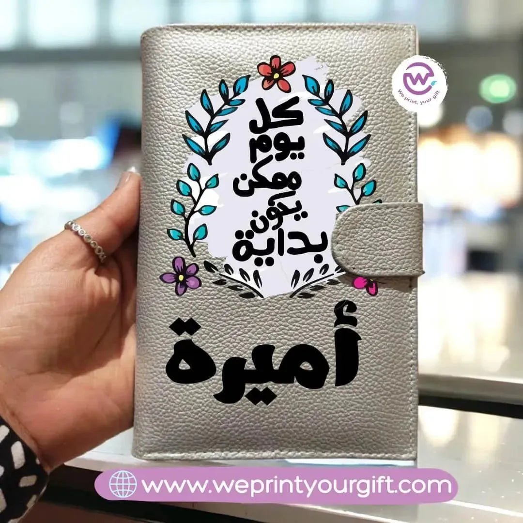 Women leather wallet -Motivational designs - WE PRINT