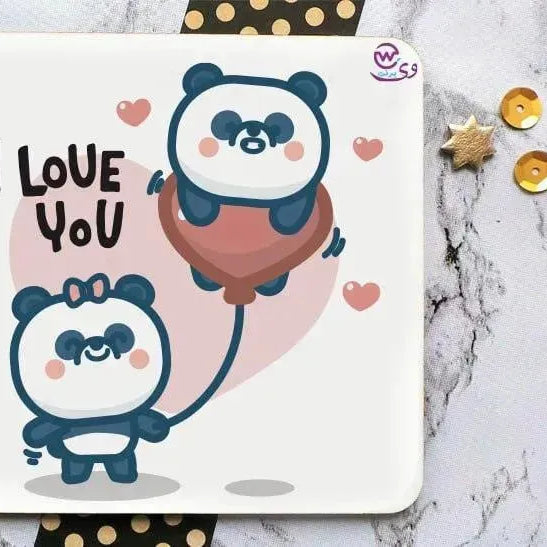 Wooden Coaster -Valentine's Day - WE PRINT