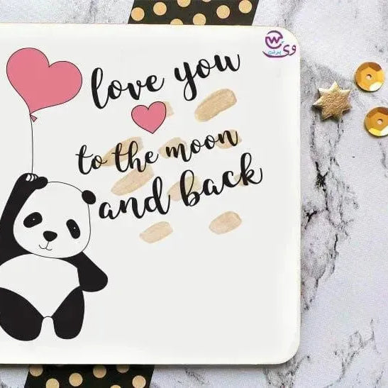 Wooden Coaster -Valentine's Day - WE PRINT