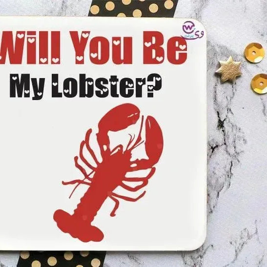 Wooden Coaster -Valentine's Day - WE PRINT