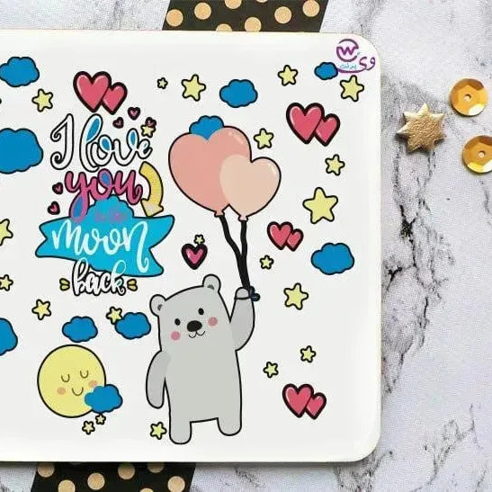 Wooden Coaster -Valentine's Day - WE PRINT