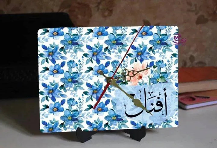 Wooden Desk Clock -Arabic Names-B - WE PRINT