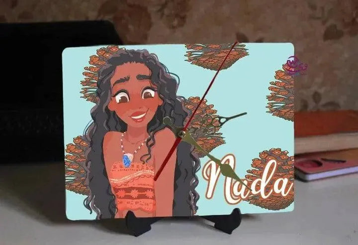 Wooden Desk Clock - Moana - WE PRINT