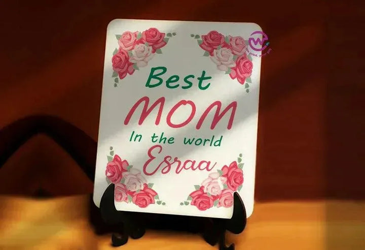 Wooden Desk photo Frame -Mother's Day - WE PRINT