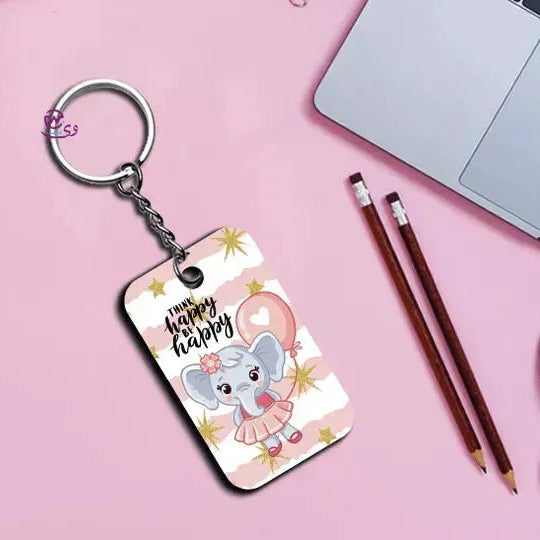 Wooden Keychain - Elephant - WE PRINT