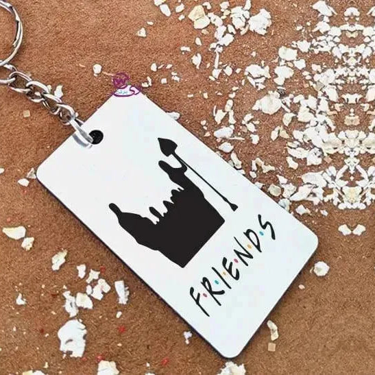 Wooden Keychain - Friends - WE PRINT