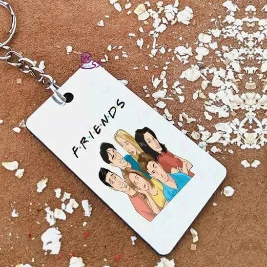 Wooden Keychain - Friends - WE PRINT