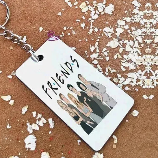 Wooden Keychain - Friends - WE PRINT