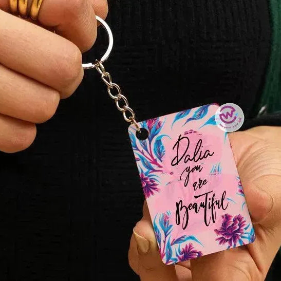 Wooden Keychain -Names-B - WE PRINT