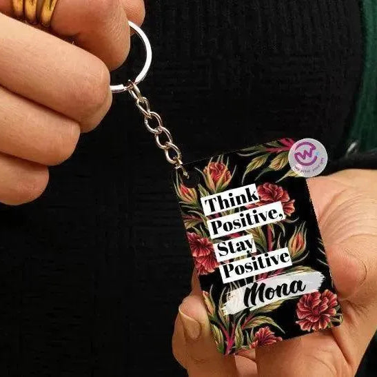 Wooden Keychain -Names-B - WE PRINT