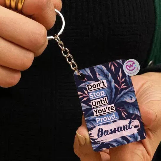 Wooden Keychain -Names-B - WE PRINT