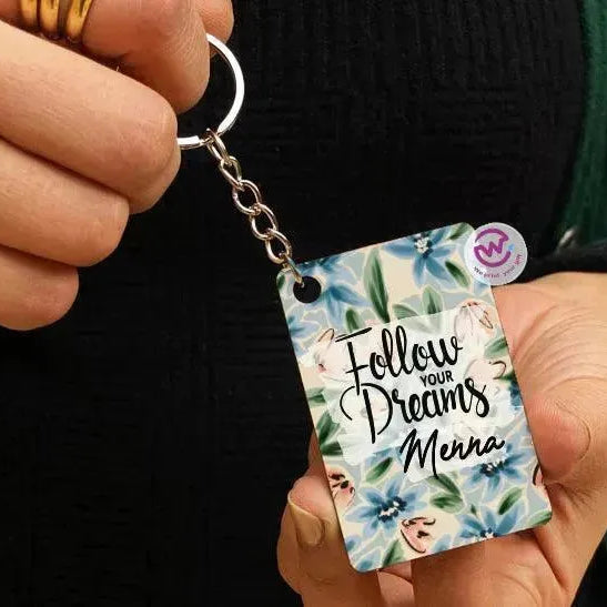 Wooden Keychain -Names-B - WE PRINT