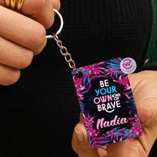 Wooden Keychain -Names-B - WE PRINT