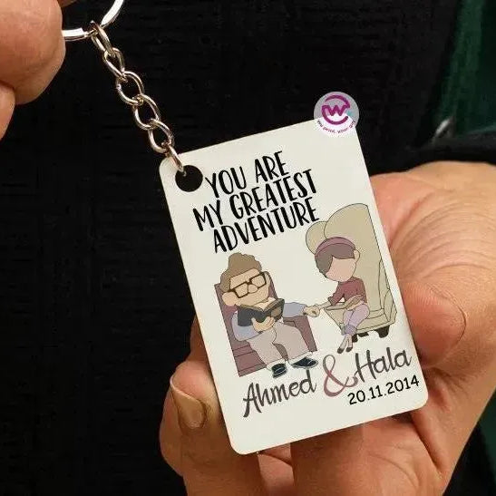 Wooden Keychain - UP Cartoon - WE PRINT
