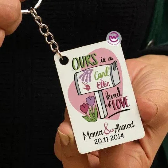 Wooden Keychain - UP Cartoon - WE PRINT