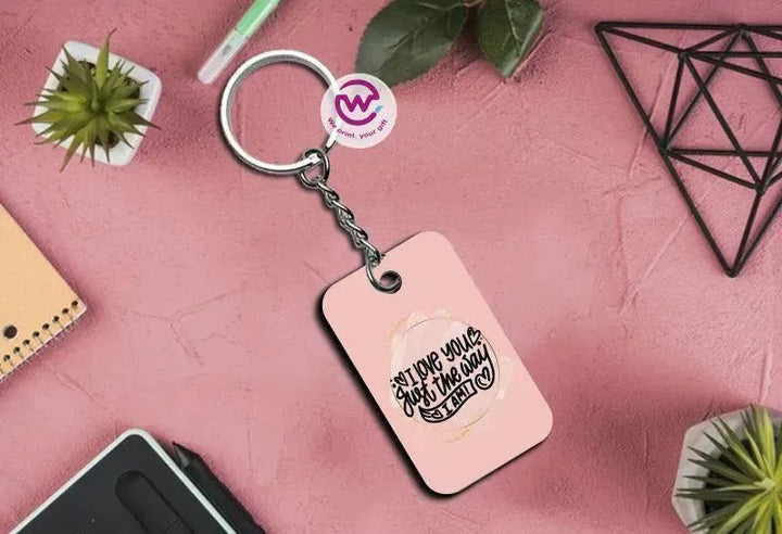 Wooden Keychain - Valentine's Day - WE PRINT