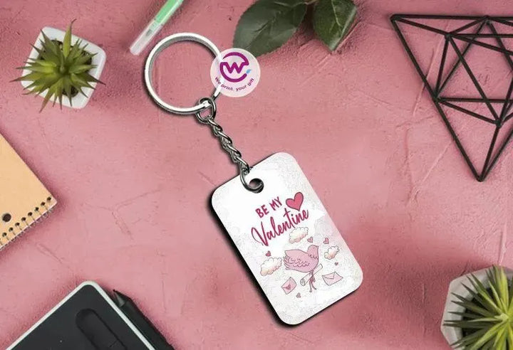 Wooden Keychain - Valentine's Day - WE PRINT