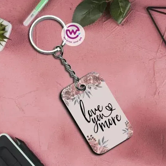 Wooden Keychain - Valentine's Day - WE PRINT
