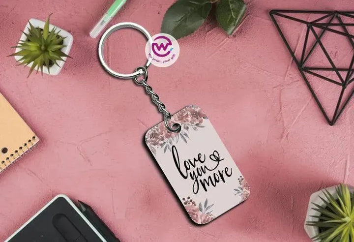 Wooden Keychain - Valentine's Day - WE PRINT