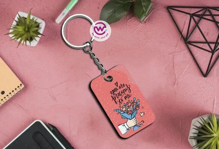 Wooden Keychain - Valentine's Day - WE PRINT