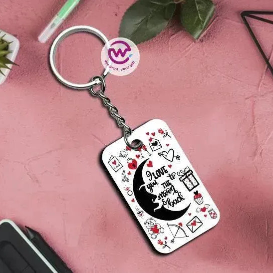 Wooden Keychain - Valentine's Day - WE PRINT