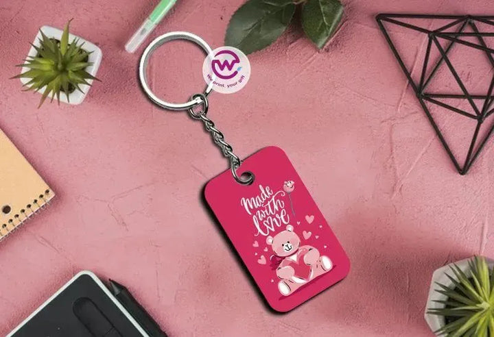 Wooden Keychain - Valentine's Day - WE PRINT