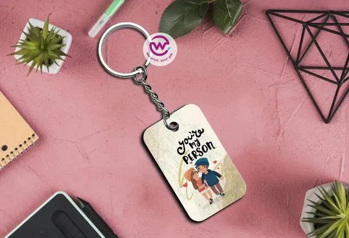 Wooden Keychain - Valentine's Day - WE PRINT