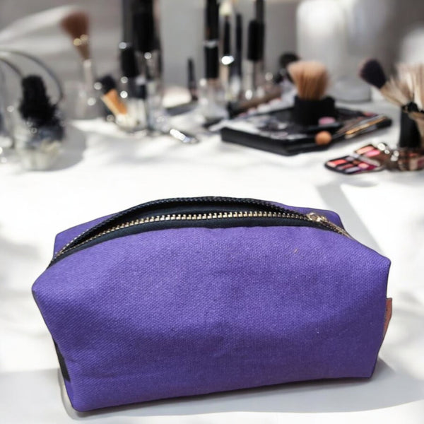 Fabric Boxy Pouch Makeup -Customization Option